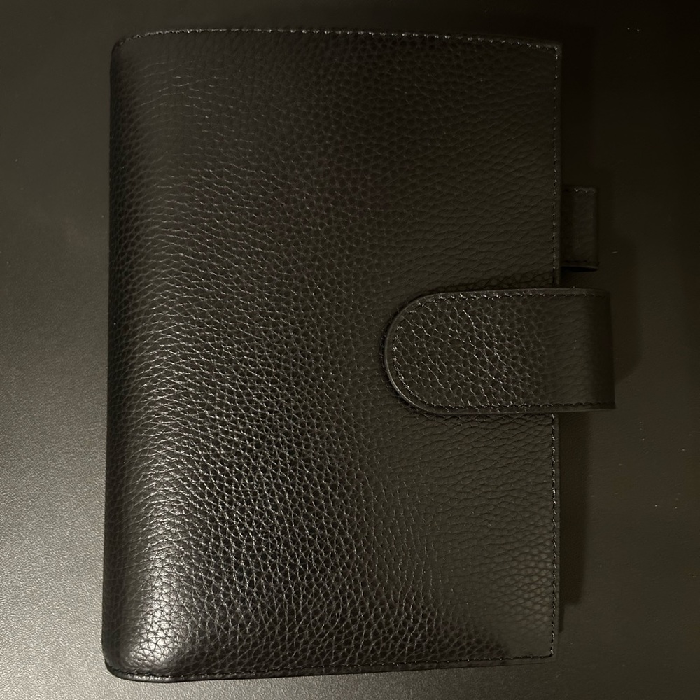 Moterm Luxe Personal Pebbled Black 30mm Rings Planner